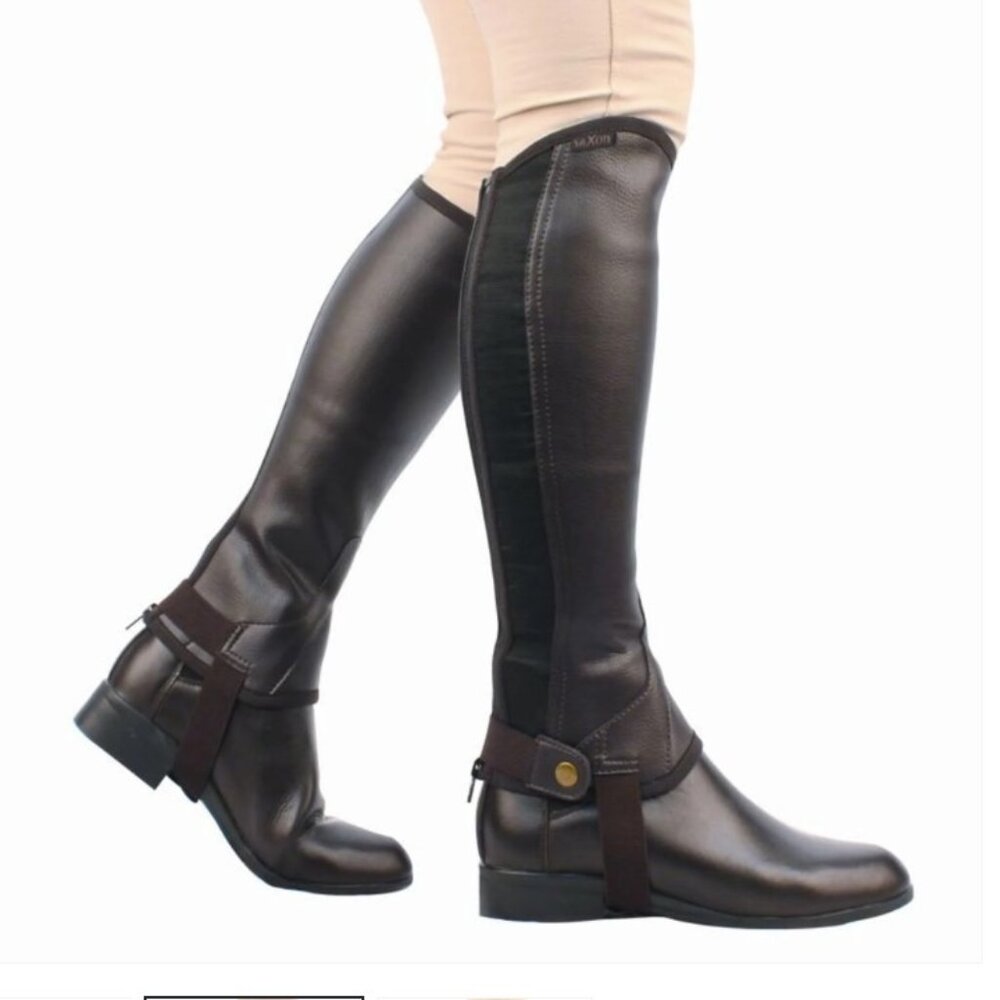 Saxon Equileather Childs Half Chaps